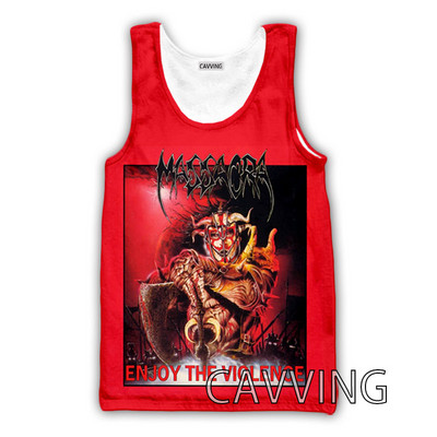 CAVVING 3D Prinditud Massacra Rock Tankitopid Harajuku Vest Suvine Alussärk Särgid Tänavarõivad meestele/naistele