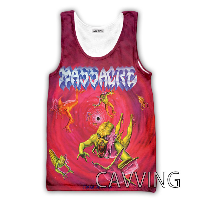 CAVVING 3D Printed Massacra Rock Tank Topi Harajuku Vest Vasaras Apakškrekls Krekli Ielu apģērbs vīriešiem/sievietēm