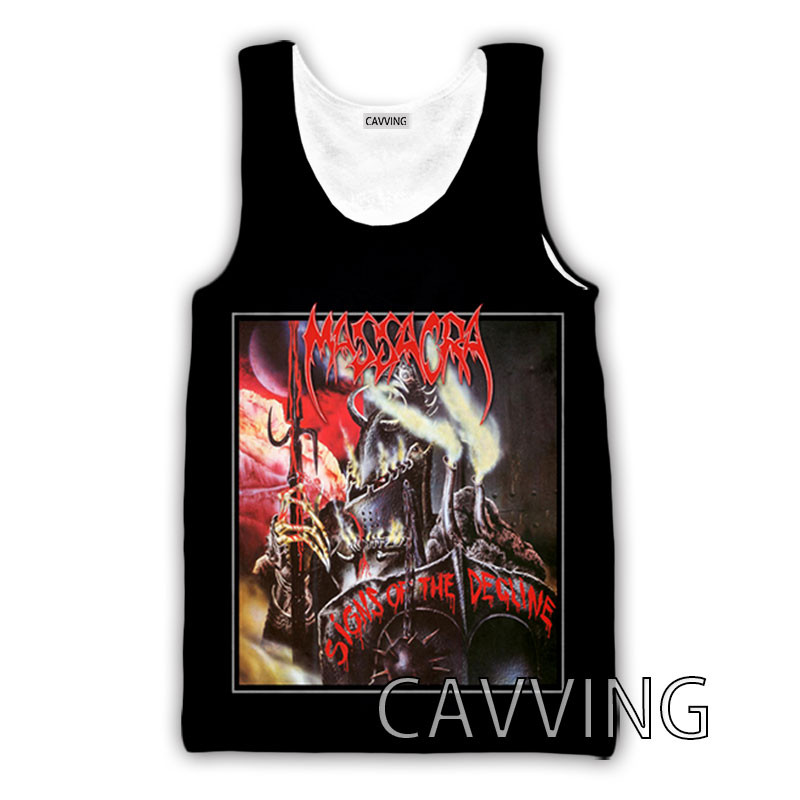 CAVVING 3D Printed Massacra Rock Tank Topi Harajuku Vest Vasaras Apakškrekls Krekli Ielu apģērbs vīriešiem/sievietēm