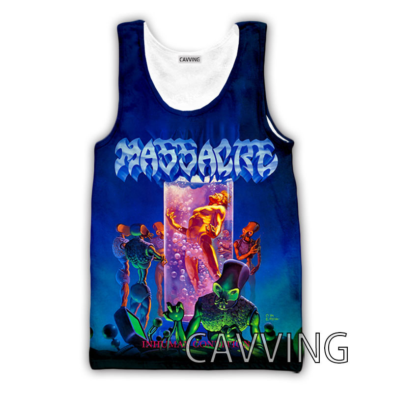 CAVVING 3D Printed Massacra Rock Tank Topi Harajuku Vest Vasaras Apakškrekls Krekli Ielu apģērbs vīriešiem/sievietēm