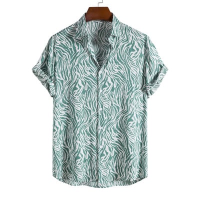 Leopard cvjetna košulja Muška Camisa Masculina 2023 Marka Slim Fit Havajska košulja kratkih rukava Muške ležerne košulje za plažu, muške 5XL