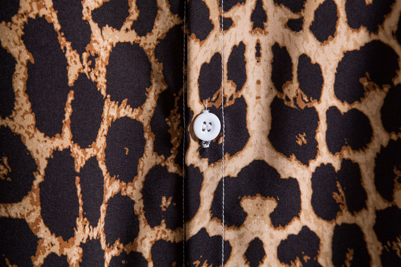 Leoparda ziedu krekls Vīriešu Camisa Masculina 2023 zīmola Slim Fit ar īsām piedurknēm havajiešu krekls vīriešu ballītēm pludmales ikdienas krekli Vīriešu 5XL