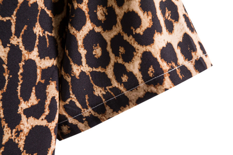 Leoparda ziedu krekls Vīriešu Camisa Masculina 2023 zīmola Slim Fit ar īsām piedurknēm havajiešu krekls vīriešu ballītēm pludmales ikdienas krekli Vīriešu 5XL