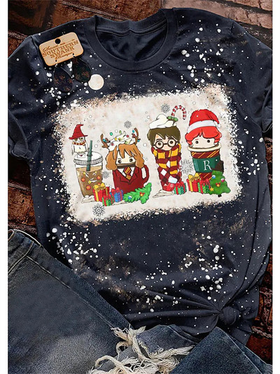 Νέα κοντομάνικα μπλουζάκια για κορίτσια Senior casual μπλουζάκια Oversize γυναικεία ρούχα Leopard print Γυναικεία vintage μπλουζάκια μόδας