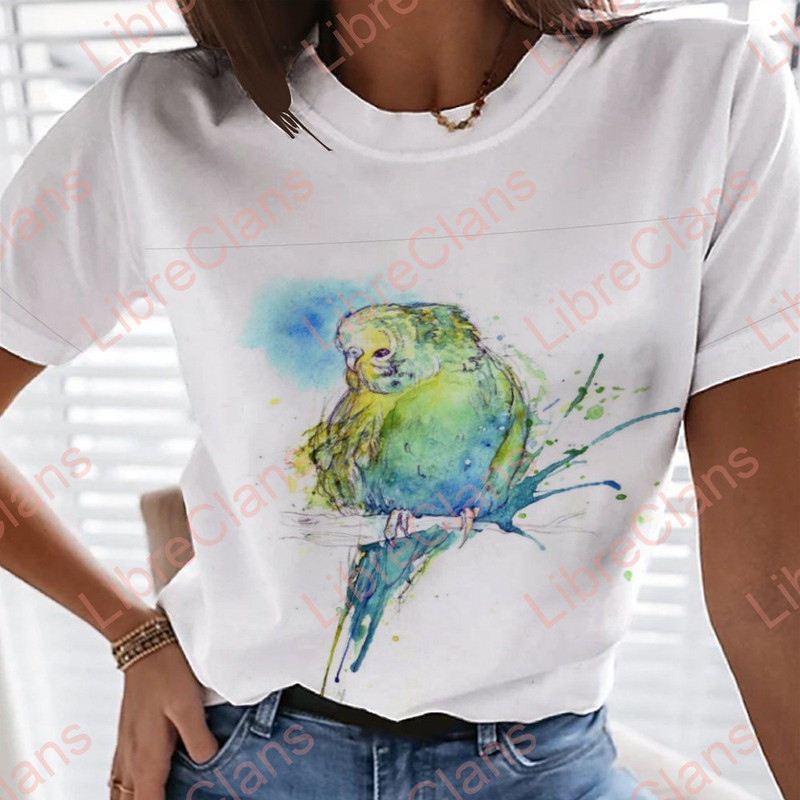 Cute Animals Akvarell 3D Print póló Túlméretes női ruházat divatos stílus női ruhák pólók szexi lányok pólók felsők