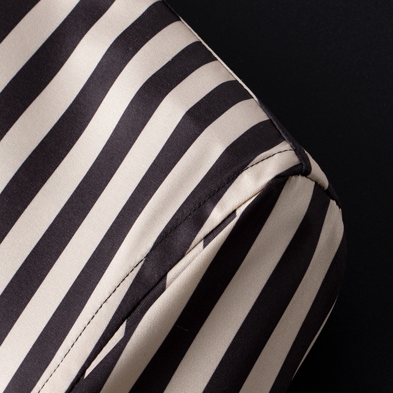 Ανδρικό πουκάμισο με ελαφρύ τέντωμα, χαλαρό ριγέ φόρεμα, χωρίς τσέπη, μακρυμάνικο, άνετα πουκάμισα χωρίς ρυτίδες