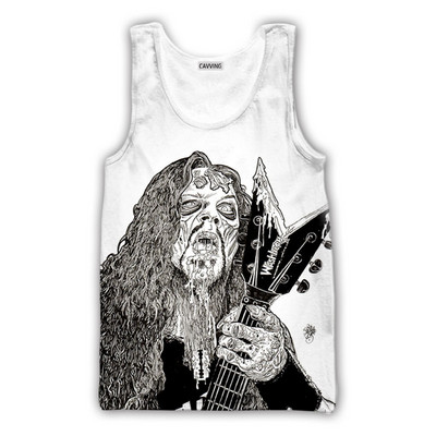 CAVVING 3D spausdinta roko juostos viršutiniai marškinėliai Harajuku liemenė Vasariniai apatiniai marškinėliai Gatvės drabužiai vyrams / moterims