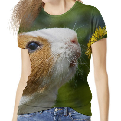 Naiste T-särk Mujer Armsa Hamstri mustriga Harajuku Camisetas Ümarkaelusega Unisex Naiste riided 3D-print 2022 Uued Femme Tees Lõbusad