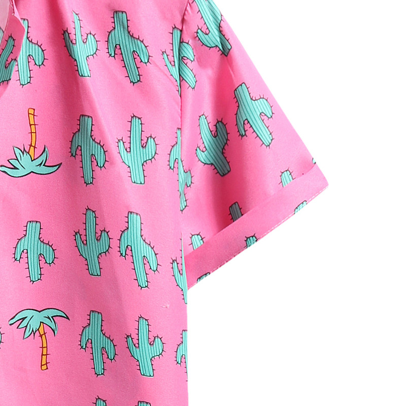 Roosa lilleline Hawaii särk Meeste Chemise Homme 2022 suvine uus lühikeste varrukatega ranna Aloha särgid Meeste vabaaja nööbiga särk meeste XXL