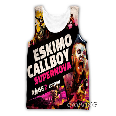 CAVVING 3D Prinditud Eskimo Callboy Tankitopid Harajuku Vest Suvine Alussärk Särgid Tänavarõivad meestele/naistele