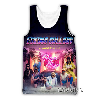 CAVVING 3D Prinditud Eskimo Callboy Tankitopid Harajuku Vest Suvine Alussärk Särgid Tänavarõivad meestele/naistele