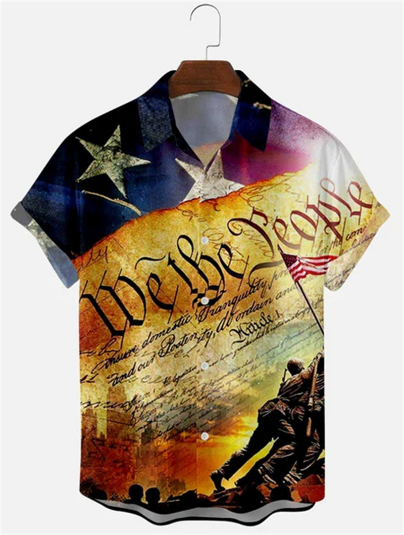 Jauns balts, melns Creative Beach Hot Sale 2022. gada 3D Digitāli apdrukāts svītrains ikdienas Solapa krekls ar īsām piedurknēm S — 5xl