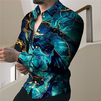 Πουκάμισο πουκάμισο με κουμπιά με κουμπιά Art Fashion Πολυτελές ανδρικό πουλόβερ XS-8XL