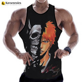 Νέο Anime Bleach 3D Tank Tops 2023 Μόδα Harajuku Streetwear Μπλουζάκια Ανδρικά Γυναικεία Casual υπερμεγέθη αμάνικα πουκάμισα Ανδρικά ρούχα