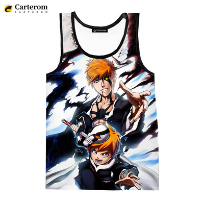 Νέο Anime Bleach 3D Tank Tops 2023 Μόδα Harajuku Streetwear Μπλουζάκια Ανδρικά Γυναικεία Casual υπερμεγέθη αμάνικα πουκάμισα Ανδρικά ρούχα