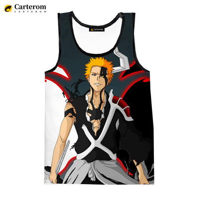 Νέο Anime Bleach 3D Tank Tops 2023 Μόδα Harajuku Streetwear Μπλουζάκια Ανδρικά Γυναικεία Casual υπερμεγέθη αμάνικα πουκάμισα Ανδρικά ρούχα