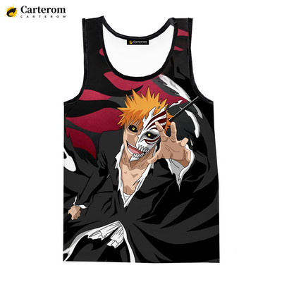 Νέο Anime Bleach 3D Tank Tops 2023 Μόδα Harajuku Streetwear Μπλουζάκια Ανδρικά Γυναικεία Casual υπερμεγέθη αμάνικα πουκάμισα Ανδρικά ρούχα