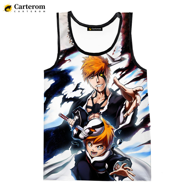 Νέο Anime Bleach 3D Tank Tops 2023 Μόδα Harajuku Streetwear Μπλουζάκια Ανδρικά Γυναικεία Casual υπερμεγέθη αμάνικα πουκάμισα Ανδρικά ρούχα