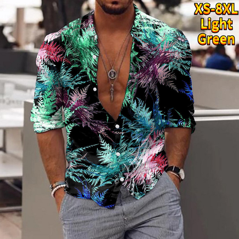 Vīriešu klasiska dizaina jauns pogāms krekls ar personalizētu apdruku ar īsām piedurknēm ikdienas ikdienas krekls Modes plāns krekls XS-8XL