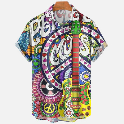 Havaju krekli vīriešiem Modes Ērti unisex topi ar īsām piedurknēm Pludmales ceļojumi sērfot ikdienas krekli Lielizmēra vīriešu krekli