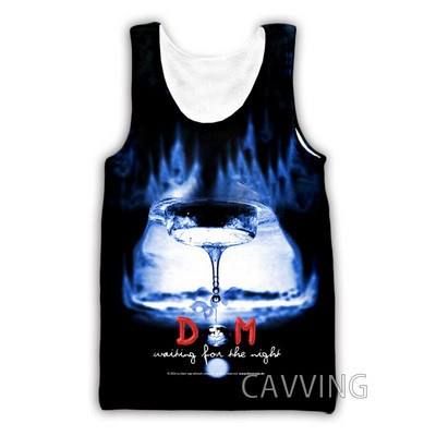 Νέα μόδα Γυναικείες/Ανδρικές 3D εκτυπώσεις Depeche-Mode Μπλουζάκια Harajuku Γιλέκο Καλοκαιρινό εσώρουχο πουκάμισα Streetwear H02