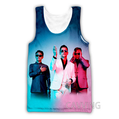 Νέα μόδα Γυναικείες/Ανδρικές 3D εκτυπώσεις Depeche-Mode Μπλουζάκια Harajuku Γιλέκο Καλοκαιρινό εσώρουχο πουκάμισα Streetwear H02