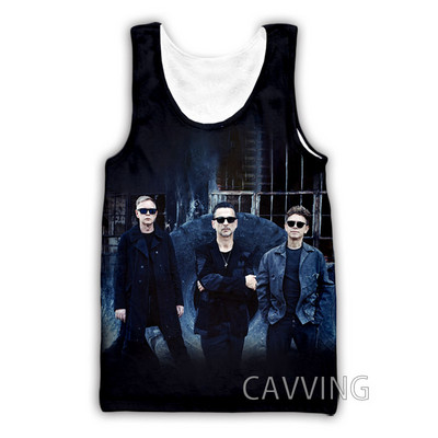 Νέα μόδα Γυναικείες/Ανδρικές 3D εκτυπώσεις Depeche-Mode Μπλουζάκια Harajuku Γιλέκο Καλοκαιρινό εσώρουχο πουκάμισα Streetwear H02