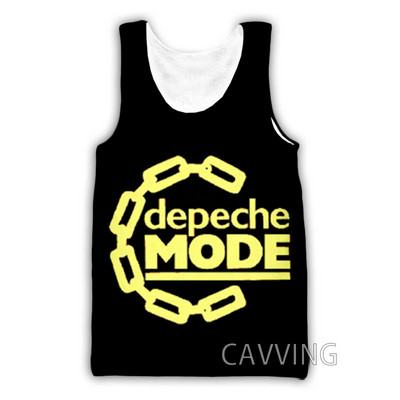 Νέα μόδα Γυναικείες/Ανδρικές 3D εκτυπώσεις Depeche-Mode Μπλουζάκια Harajuku Γιλέκο Καλοκαιρινό εσώρουχο πουκάμισα Streetwear H02