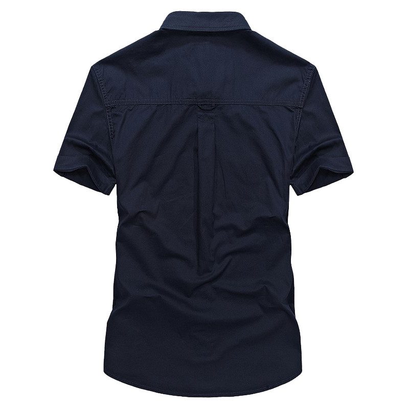 Nagy méretű 4XL Férfi nyári rövid ujjú ingek Cargo katonai ingek Légáteresztő Cool import ruházat camisa social masculina