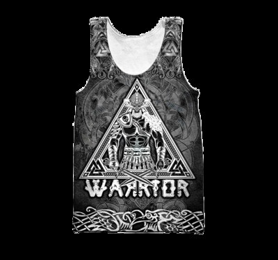 Symbol Valknut Odin Tetovanie Raven 3D Potlačená pánska vesta Harajuku Módne tričko bez rukávov Letné street Unisex tielka BX-005