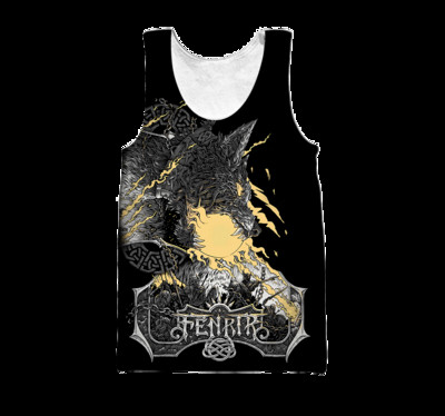 Symbol Valknut Odin Tetovanie Raven 3D Potlačená pánska vesta Harajuku Módne tričko bez rukávov Letné street Unisex tielka BX-005