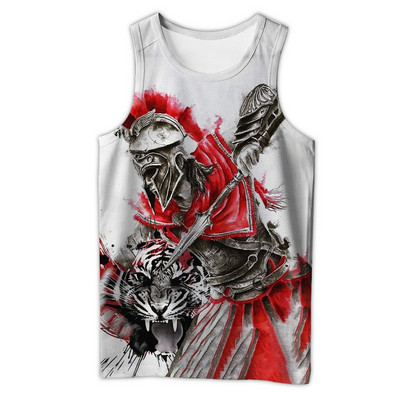 Symbol Valknut Odin Tetovanie Raven 3D Potlačená pánska vesta Harajuku Módne tričko bez rukávov Letné street Unisex tielka BX-005