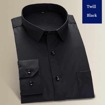 Cămașă supradimensionată 8XL 7XL 6XL Bărbați cu mânecă lungă din bumbac sarg Cămașă albă albastră uni antirid Cămăși casual formale de afaceri pentru bărbați