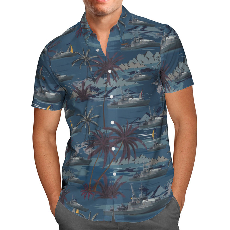 Χαβάης Καλοκαιρινό ανδρικό πουκάμισο πράσινο Anime κοντομάνικο μπλουζάκια Casual Fashion Oversized 5XL Beach Streetwear πουκάμισο Vintage Ρούχα