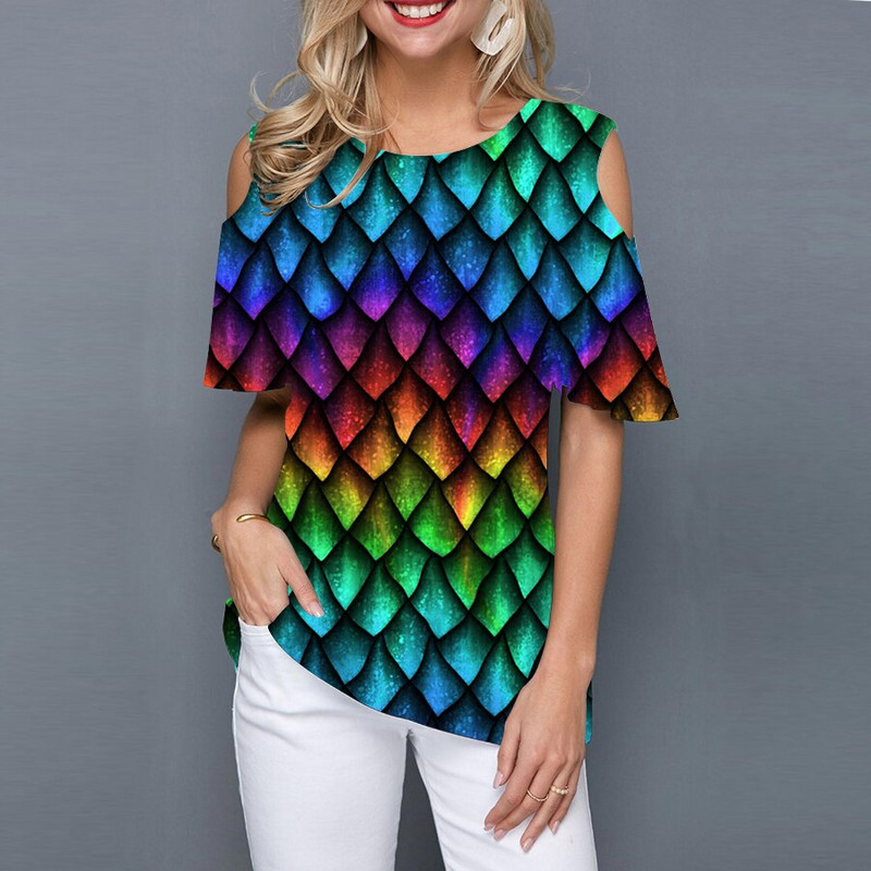 Vintage sieviešu T-krekls ar īsām piedurknēm ar īsām piedurknēm, 3D kaklasaites džemperis, sieviešu tops. Ikdienas ielu apģērbu tops