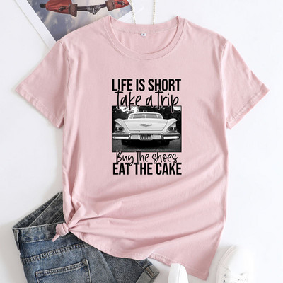 Tricouri supradimensionate din bumbac JFUNCY Tricou cu mânecă scurtă pentru femei Tricouri grafice pentru femei Tricou pentru femei Moda coreeană Topuri pentru femei