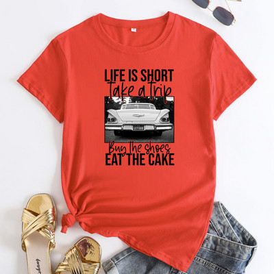 Tricouri supradimensionate din bumbac JFUNCY Tricou cu mânecă scurtă pentru femei Tricouri grafice pentru femei Tricou pentru femei Moda coreeană Topuri pentru femei