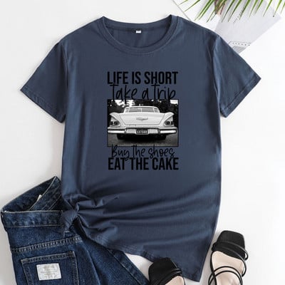 Tricouri supradimensionate din bumbac JFUNCY Tricou cu mânecă scurtă pentru femei Tricouri grafice pentru femei Tricou pentru femei Moda coreeană Topuri pentru femei