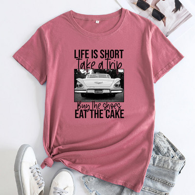 Tricouri supradimensionate din bumbac JFUNCY Tricou cu mânecă scurtă pentru femei Tricouri grafice pentru femei Tricou pentru femei Moda coreeană Topuri pentru femei