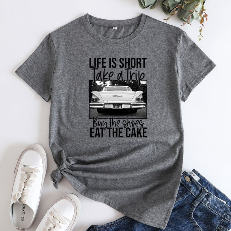 Tricouri supradimensionate din bumbac JFUNCY Tricou cu mânecă scurtă pentru femei Tricouri grafice pentru femei Tricou pentru femei Moda coreeană Topuri pentru femei