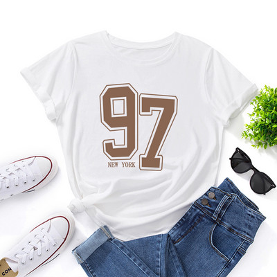 JFUNCY 2023 tricouri de vară tricouri cu mânecă scurtă pentru femei tricouri din bumbac pentru femei la modă Topuri pentru femei Îmbrăcăminte pentru femei