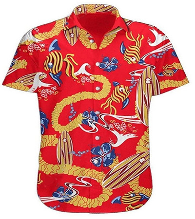 Havajiešu Krekli 3D Printed Beach Prom Īsām piedurknēm Kubas Krekli Pludmales Apģērbs Y2K Apģērbs Ikdienišķs Vintage Stils Vīrieši un Sievietes