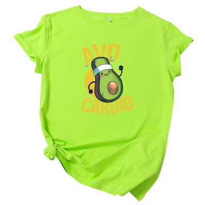 Καλοκαιρινό μπλουζάκι JFUNCY 2023 Γυναικεία μπλουζάκια μπλουζάκια 100% βαμβακερά γυναικεία μπλουζάκια Νέα εκτύπωση O γυναικείο μπλουζάκι με κοντομάνικο λαιμό