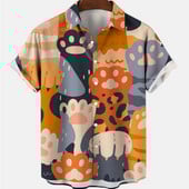 Letné kreslené 3D vintage havajské Dazn pánske nadrozmerné tričko oblečenie roztomilé blúzky móda 2023 krátky rukáv top Ader chyba župan