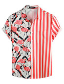 Καλοκαιρινό ανδρικό πουκάμισο Χαβάης με κέντημα με κουμπιά και κεντημένο πουκάμισο Ανδρικό ελαφρύ μεγάλου μεγέθους ρούχα