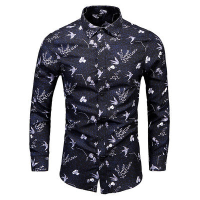 Vintage žute muške košulje s cvjetnim printom, luksuzna košulja s uskim krojem s paisley dugim rukavima Homme Streetwear za muškarce, svečana košulja 6XL 7XL