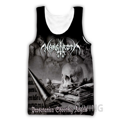 Új divat Női/Férfi 3D nyomat Nargaroth Band Tantops Harajuku Mellény Nyári Alsóing Ingek Utcai ruházat