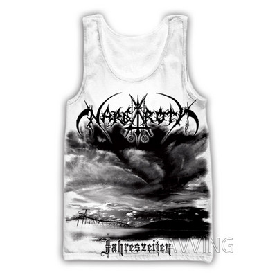 Új divat Női/Férfi 3D nyomat Nargaroth Band Tantops Harajuku Mellény Nyári Alsóing Ingek Utcai ruházat