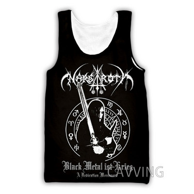 Új divat Női/Férfi 3D nyomat Nargaroth Band Tantops Harajuku Mellény Nyári Alsóing Ingek Utcai ruházat