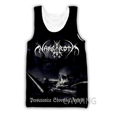 Új divat Női/Férfi 3D nyomat Nargaroth Band Tantops Harajuku Mellény Nyári Alsóing Ingek Utcai ruházat